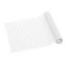 Tulle Table Runner Hearts, White, 0.36 x 9 m (1 pkt / 1 pc.)