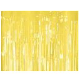 Party curtain, light yellow, 100x200cm (1 pkt / 1 pc.)