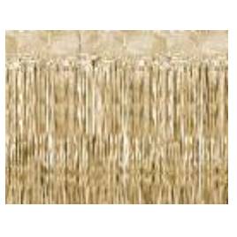 Party curtain, luxury gold, 100x200cm (1 pkt / 1 pc.)