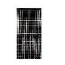Party curtain Square, black, 100x200cm (1 pkt / 1 pc.)