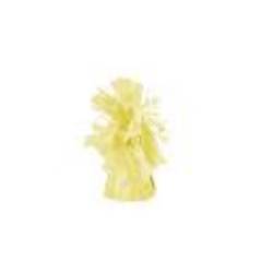 Foil balloon weight, light yellow (1 pkt / 4 pc.)