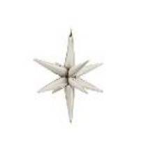 3D foil balloon Star, 105cm, beige (1 pkt / 1 pc.)