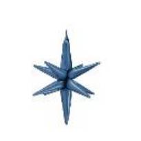 3D foil balloon Star, 105cm, navy blue (1 pkt / 1 pc.)
