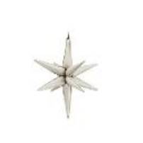 3D foil balloon Star, 70cm, beige (1 pkt / 1 pc.)