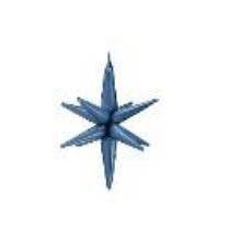 3D foil balloon Star, 70cm, navy blue (1 pkt / 1 pc.)