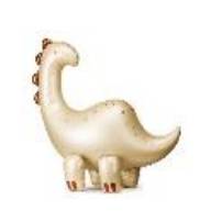 Standing foil balloon Brontosaurus, 91x85cm, mix (1 pkt / 1 pc.)