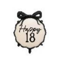 Foil Balloon Pill Happy ''18'', 47.5x45 cm, mix (1 pkt / 1 pc.)