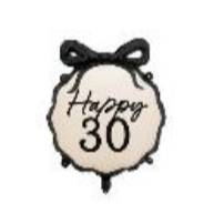 Foil Balloon Pill Happy ''30'', 47.5x45 cm, mix (1 pkt / 1 pc.)