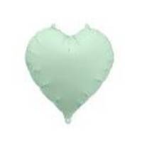 Foil Balloon Heart, 45cm, green (1 pkt / 1 pc.)