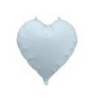Foil Balloon Heart, 45cm, misty blue (1 pkt / 1 pc.)