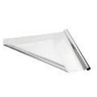 Metallic decorative foil, silver, 0.8x25m (1 pkt / 1 pc.)