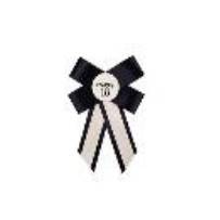 Rosette for 18th birthday, cream-black, 11x17 cm (1 pkt / 1 pc.)