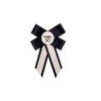 Rosette for 30th birthday, cream-black, 11x17 cm (1 pkt / 1 pc.)