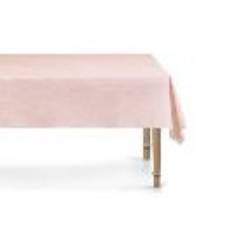 Disposable tablecloth, 180x120 cm, light pink (1 pkt / 1 pc.)