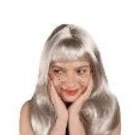 Wig, long hair, silver (1 pkt / 1 pc.)