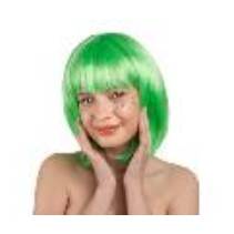 Cleopatra wig, neon green (1 pkt / 1 pc.)