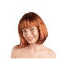 Cleopatra wig, ginger (1 pkt / 1 pc.)