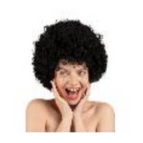 Afro wig, black (1 pkt / 1 pc.)