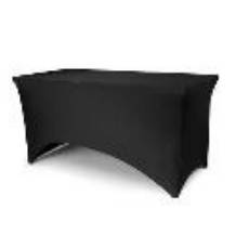 Banquet table cover, 183x76x74 cm, black (1 pkt / 1 pc.)