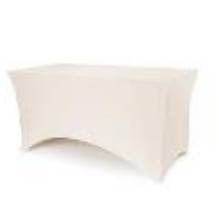 Banquet table cover, 183x76x74 cm, dcappuccino (1 pkt / 1 pc.)