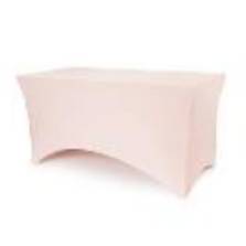 Banquet table cover, 183x76x74 cm, dusty rose (1 pkt / 1 pc.)