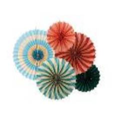 Circus Decorative Rosettes, set, 26-43 cm (1 pkt / 5 pc.)