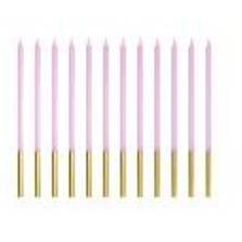 Plain birthday candles, violet, 14 cm (1 pkt / 12 pc.)