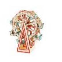 Snack stand Ferris Wheel, 33x48cm, mix (1 pkt / 1 pc.)