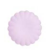 Plastic plates Frill, 22 x 22 cm, violet (1 pkt / 4 pc.)