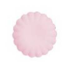 Plastic plates Frill, 22 x 22 cm, pink (1 pkt / 4 pc.)