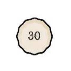 Paper plates ''Hello 30'', mix, 18 cm (1 pkt / 6 pc.)