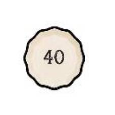 Paper plates ''Hello 40'', mix, 18 cm (1 pkt / 6 pc.)